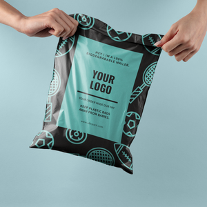 Sac postal écologique en poly sarcelle Sac de courrier auto-scellant avec logo personnalisé en plastique recyclé pour chaussures chaussettes <span class=keywords><strong>colis</strong></span> <span class=keywords><strong>d</strong></span>'expédition - Product Image 4