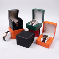 Boîte à montre en cuir PU de luxe personnalisée avec logo, écologique, en forme de coquille, pour présentation, rangement et cadeau, vente en gros, gagnant-gagnant