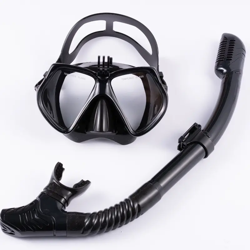Flash Sale Clearance Adult Float Duikzwembril Masker Opvouwbaar Siliconen Comfort Beademingsbuis Snorkelset Glas
