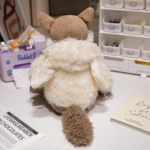 Juguete de peluche de oveja soñoliento al por mayor <span class=keywords><strong>y</strong></span> almohada de oveja de piel de <span class=keywords><strong>lobo</strong></span> regalo de cumpleaños con relleno de algodón PP sombrero muñeca de oveja - Product Image 5