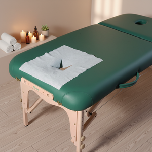 ผ้าคลุมพนักพิงศีรษะสำหรับเตียงนวด Kensmile แบบใช้แล้วทิ้ง สีขาว ผลิตจากวัสดุสปันเลซ ไม่ถักทอ ระบายอากาศได้ดี เป็นมิตรกับสิ่งแวดล้อม ขนาด 30x40 ซม. สำหรับสปาและร้านเสริมสวย - Product Image 4