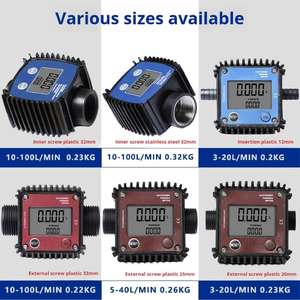Compact batterij aangedreven PPS kunststof apparaat voor diesel met ±1% nauwkeurigheid debietmeter - Product Image 5