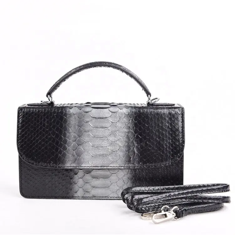 Shopping Genuine Python Cross Body Bag Lady Exotic Skin Shoulder Bags Luxury Leather Purse Girly Fashion Mini Bags Factory