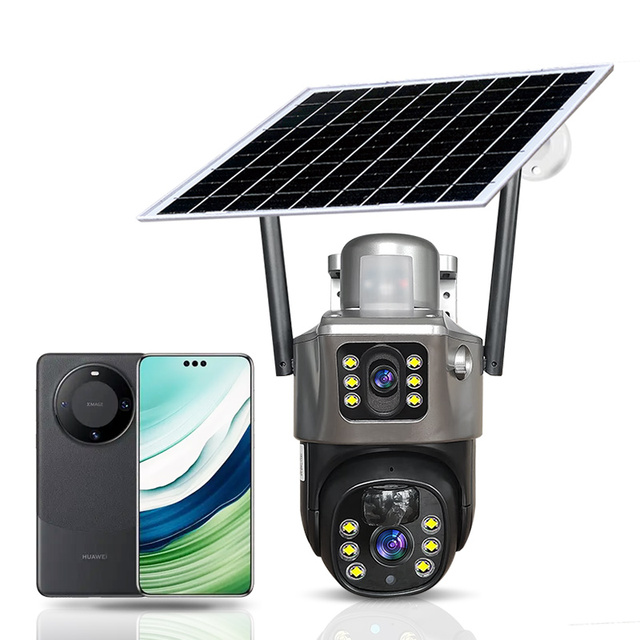 Solar Powered 4G Security Camera with AI Motion Detection for Garden Rural Use Weatherproof Long Battery Life AI Alerts Camera