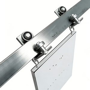 Rodillo <span class=keywords><strong>de</strong></span> Tracción Ajustable <span class=keywords><strong>de</strong></span> Diseño Moderno con Cable <span class=keywords><strong>de</strong></span> Acero y Rodamiento para Riel Angular, Polea para <span class=keywords><strong>Puerta</strong></span> <span class=keywords><strong>de</strong></span> <span class=keywords><strong>Garaje</strong></span>, Rodillo Colgante - Product Image 4