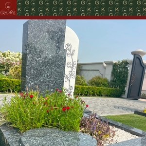 หินแกรนิต GOLDKING รูปหัวใจ ขัดเงา สีเบจ สำหรับสุสาน สวนอนุสรณ์ และหลุมศพครอบครัว - Product Image 3