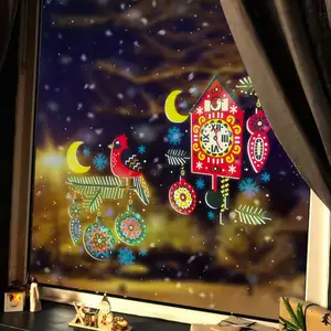 Neue dekorative abnehmbare Frohe Weihnachten Fenster Aufkleber Blatt für Kinder Geschenk