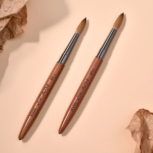 KADS Kolinsky Hair Pointed Tip <b>Nail</b> Art Brush 14# 16# Wood Handle Professional <b>Nail</b> <b>Tools</b> Acrylic <b>Nail</b> Art Brush - Product Image 5
