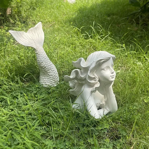 Figurine de sirène nautique artisanale en polyrésine personnalisée, sculpture artistique sur le thème de l'anime, décoration d'intérieur, <span class=keywords><strong>globe</strong></span> à neige peint, <span class=keywords><strong>animal</strong></span> - Product Image 4