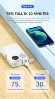 Power Bank Rechargeable Led Camping Light 3 en 1Multi-fonctionnel 10000mAH Fill Lamp 800LM Camera Camp Lantern avec PSE