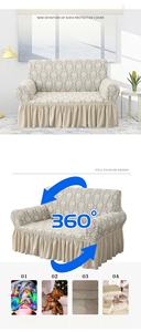 <span class=keywords><strong>Housse</strong></span> <span class=keywords><strong>de</strong></span> Canapé d'Angle Élastique en Tissu Jacquard à Motif Floral Frais et Moderne, <span class=keywords><strong>Protection</strong></span> Anti-Griffures pour <span class=keywords><strong>Chat</strong></span>/Chien, Ajustement Parfait 3211, Offre Spéciale - Product Image 2