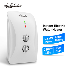 Calentador de Agua Eléctrico de Bajo Consumo para Debajo del Fregadero, 220V 5500W, Sin Tanque, de Plástico ABS para Baño - Product Image 1
