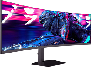 Moniteur de jeu incurvé de 49 pouces, <span class=keywords><strong>écran</strong></span> LCD VA 144 Hz pour <span class=keywords><strong>PC</strong></span> de jeu, moniteur de bureau OEM ODM - Product Image 3