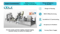 Máquina Automática de Pesaje y Reempaquetado con Sistema de Llenado de Alta Precisión, Adecuada para Productos Granulares en Bolsas