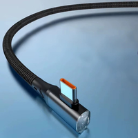 Cable de Datos JILIAN 6A de Carga Rápida Tipo-C 120W con Trenzado de Nailon de 1 Metro y Conductor de Cobre Puro para Computadora y Cámara