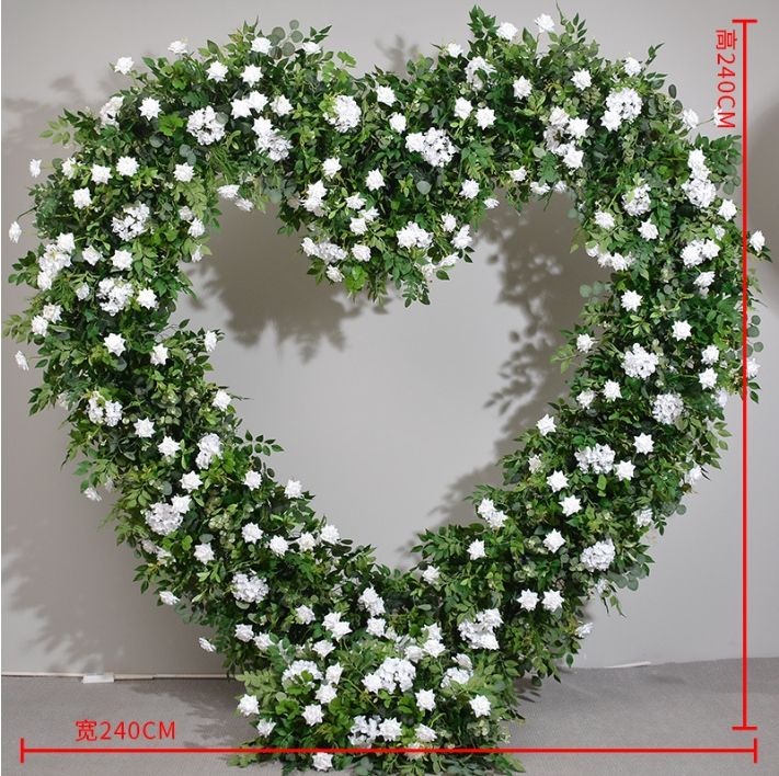 2,4 m plante verte arc de coeur