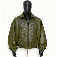 Veste universitaire vintage en cuir PU rouge de haute qualité, personnalisée OEM, pour homme, avec patchs chenille et sequins sur le devant, tendance