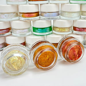 Fard à paupières crème en poudre de mica imperméable, lumineux, métallique, multicolore, 8g, pigment cosmétique - Product Image 4