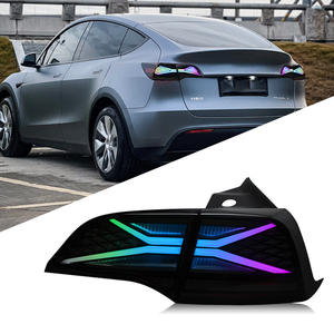 Nouvel assemblage de feu arrière LED RVB <span class=keywords><strong>Fantasy</strong></span> étanche pour Tesla modèle 3/Y avec <span class=keywords><strong>lentille</strong></span> rouge feux de course modifiés clignotant coulant - Product Image 1