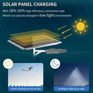 Lampione Solare LED <span class=keywords><strong>da</strong></span> <span class=keywords><strong>Esterno</strong></span> per Strade Anern - Product Image 3