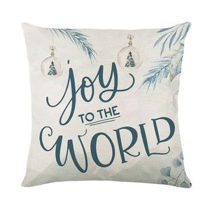 Árbol de Navidad hoja punto estampado poliéster funda de almohada forma cuadrada para decoración del hogar sala de estar sofá cojín para hoteles - Product Image 3