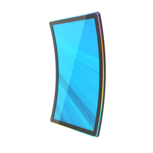 Hấp dẫn 55 inch c-loại 4k Shatter-Resistant Glass cong màn hình cảm ứng màn hình tầng thường vụ tương tác cho đặt hàng kiosk - Product Image 2