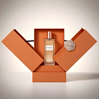 Boîte cadeau de luxe personnalisée à double ouverture rigide pour parfum, en papier écologique, avec logo, pour emballage de flacon de parfum