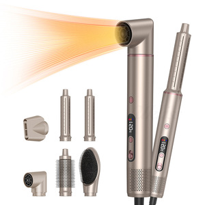 Nouvelle brosse à air chaud multifonctionnelle en céramique de tourmaline, haute vitesse, sans balais, réduction du bruit, 1400W, pour <span class=keywords><strong>coiffure</strong></span> - Product Image 3