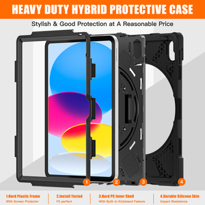 <span class=keywords><strong>Custodia</strong></span> <span class=keywords><strong>per</strong></span> <span class=keywords><strong>Tablet</strong></span> <span class=keywords><strong>per</strong></span> <span class=keywords><strong>Samsung</strong></span> Galaxy Tab A9 Plus 11 pollici X210 Rubber gomma resistente agli urti di rotazione 360 a mano supporto della tracolla - Product Image 6