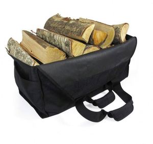 Free Sample The Ultimate <b>Log</b> Carrier - 2 Handles, Heavy Duty, <b>Standing</b>, Waterproof, Lined Firewood Tote Bag - Perfect For - Product Image 4