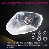 SANVI S8 2,5 pouces 45W 5500k Phare à lentille de projecteur Bi-LED pour moto, phare à lentille de projecteur Bi-LED, phare LED pour voiture