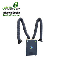 Collecteur de fumée de soudage portable à double bras autoportant  Cartouche de nettoyage pour extracteur de fumées
