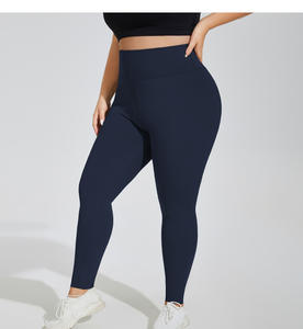 Taille haute confortable extensible en tailles et couleurs polyvalentes maille Sexy Ass Plus Size Leggings pour les femmes grasses - Product Image 2