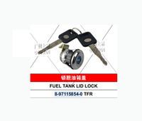 8-97115854-0 8971158540 Cylindre de serrure de voiture Bouchon de réservoir de carburant pour Isuzu 4JA1 4JB1 Moteur JMC TFR Pièces automobiles Accessoires de voiture
