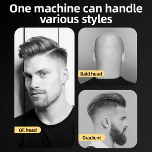 Vente chaude tout en aluminium électrique cheveux pour tondeuse pour hommes maison boutique utiliser spécial moleté <span class=keywords><strong>boucle</strong></span> T9 huile tondeuse à cheveux outil USB hôtel - Product Image 6