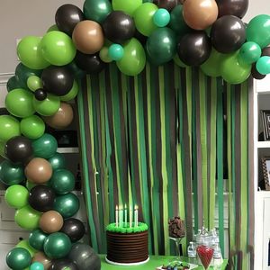 Feile Green Brown Dark Emerald Camouflage Metallic Gold Balloons Set for Camping <strong>Jungle</strong> <strong>Theme</strong> Army Birthday Baby Shower <strong>Party</strong> - Product Image 6