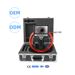 Tùy chỉnh máy ảnh 7 inch cầm tay màn hình IP68 ống kính không thấm nước 7-23mm CCTV kép 360 độ xoay máy ảnh với đồng hồ truy cập - Product Image 1