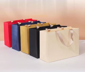 Bolsa de Papel Kraft Artística, Reutilizable y Reciclable, con Logotipo Personalizado o Impresión en Lámina Dorada, Embalaje de Lujo Resistente al Agua - Product Image 4