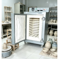 Four à poterie compact avec contrôle numérique de la température pour le moulage céramique professionnel et la cuisson de la glaçure