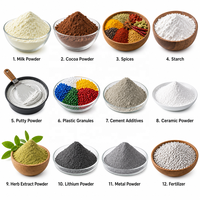 Ligne de production de pré-mélange pour pâtisserie à haute efficacité, mélangeur à ruban horizontal en acier inoxydable de qualité alimentaire pour usine de préparation de mélanges à gâteaux