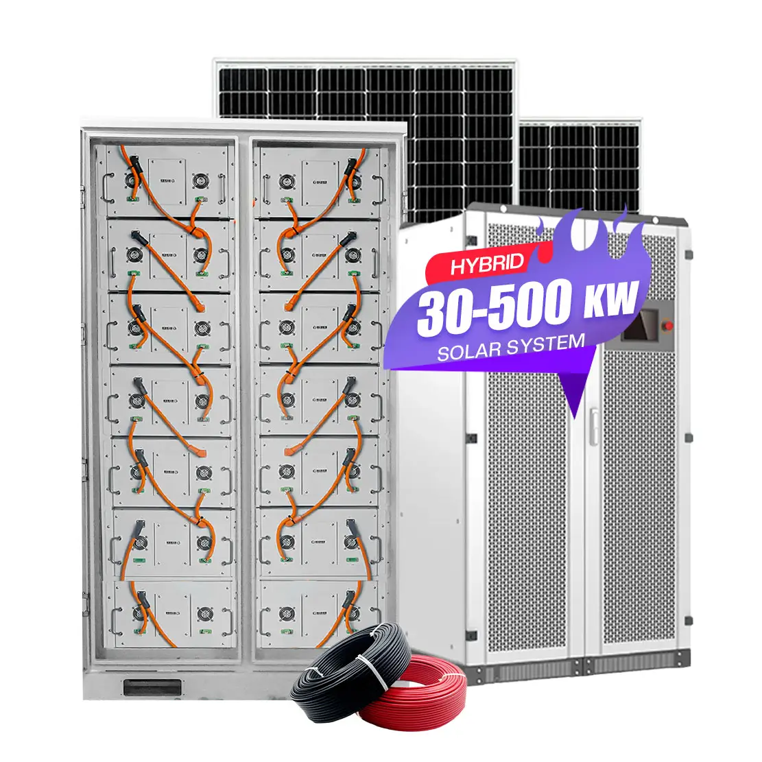 30Kw 50kw 100kw 200kw 300kw 150 kw Hybrid Solar Energy System Power Storage Mounting System Commercial Solar Panel System