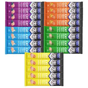 Toptan kedi püresi kedi kremsi davranır kedi şerit 15g Pet ıslak gıda tavuk + keçi süt aroması 5 adet/torba OEM/ODM - Product Image 5