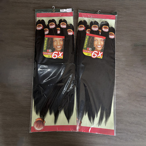 Extensions de tresses synthétiques 6X pré-étirées en gros, style Yaki <span class=keywords><strong>africain</strong></span>, pour tressage facile - Product Image 1