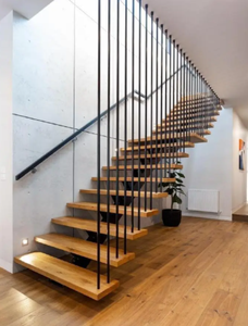 <span class=keywords><strong>Escalera</strong></span> <span class=keywords><strong>interior</strong></span> flotante personalizada de fábrica PRIMA con <span class=keywords><strong>barandilla</strong></span> de <span class=keywords><strong>madera</strong></span> <span class=keywords><strong>y</strong></span> vidrio <span class=keywords><strong>Escalera</strong></span> de acero para el hogar moderno - Product Image 3