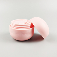 Récipient en plastique ODM Pot de crème en plastique finition mate Pot à double paroi Bouteille cosmétique à large ouverture Paquet de crème vide 50g