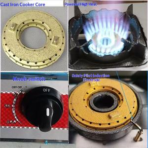 Dispositif de protection anti-ébullition, cuisinière à gaz commerciale multi-brûleurs à haute <span class=keywords><strong>pression</strong></span> et à flamme intense pour pot en terre cuite, surface en acier inoxydable, à allumage pulsé - Product Image 5