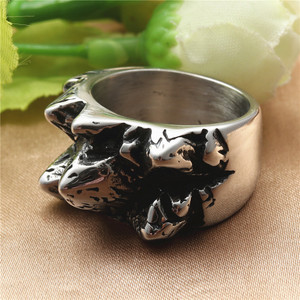 Anillo de Montaña de Acero Inoxidable, Estilo Retro Plateado, Joyería Unisex para Regalo - Product Image 2