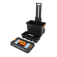 Vertak 23 pouces boîte à outils de roulement empilable mobile en plastique pp timon outils ensemble boîte chariot