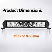 Barre lumineuse LED tout-terrain à faisceau combiné 4000LM IP68 10-30V DC avec boîtier en aluminium pour camion, SUV, VTT, UTV