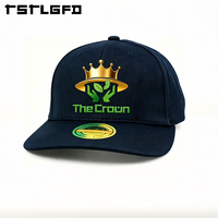 Gorra de Béisbol Negra de 6 Paneles con Logotipo Personalizado, Venta al Por Mayor, Bordado Plano, Parche Tejido, Fabricante de Gorras